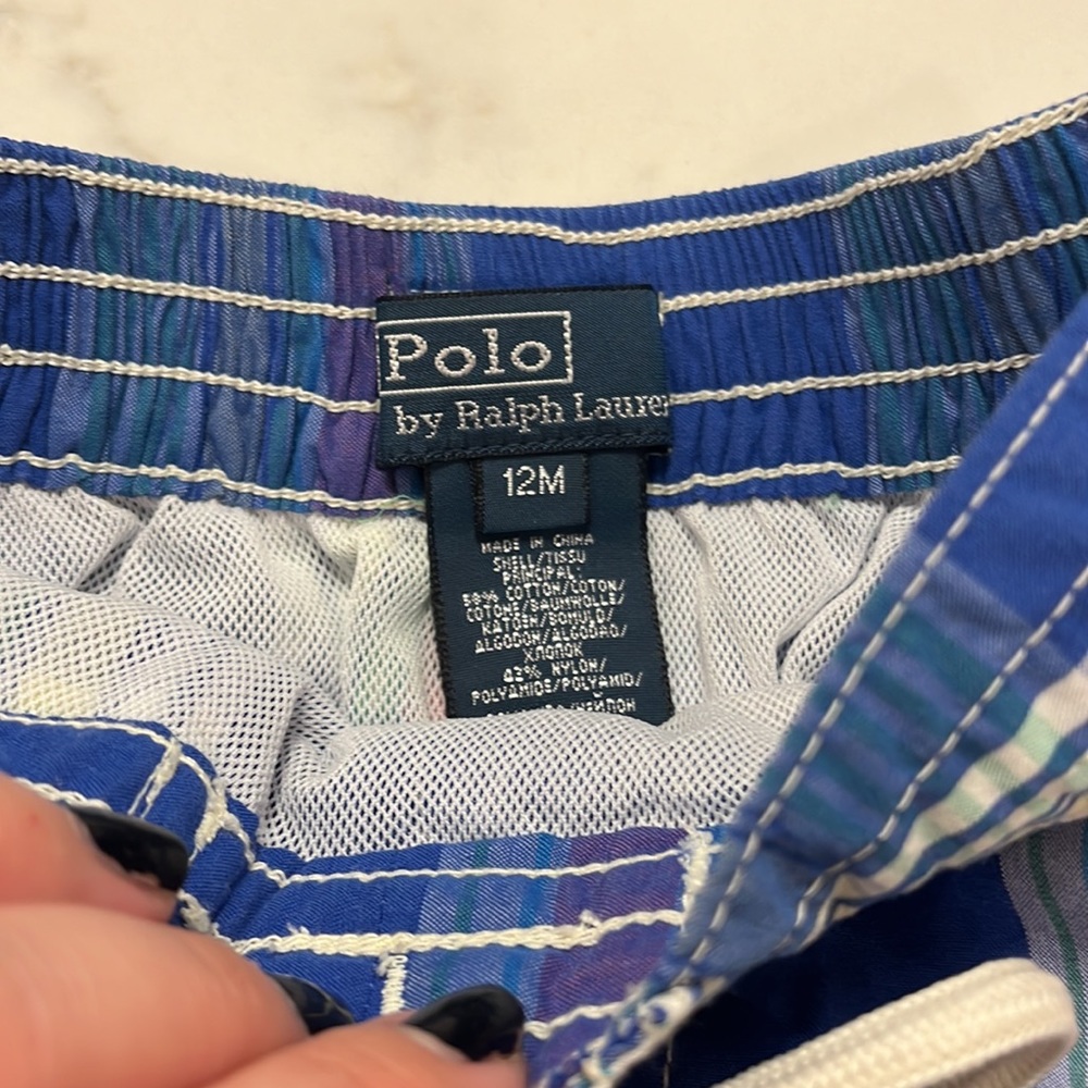 Worn once polo Ralph Lauren adorable boys bathing suit size 12 months - Picture 2 of 5